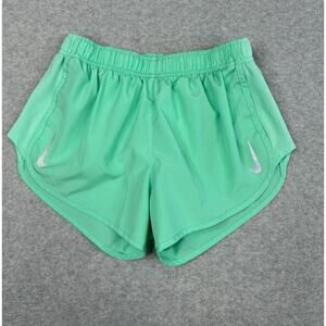 Nike Dri-Fit Tempo Running Shorts Women's M Green Mid Rise Active Gym Exercise